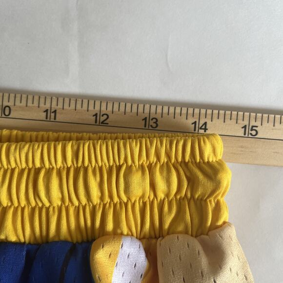 Aaron Kai -Collect & Select Swingman Shorts Men’s Large Golden State Blue yellow - Picture 14 of 14